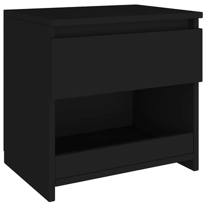Mesas de cabeceira 2 pcs 40x30x39 cm contraplacado preto