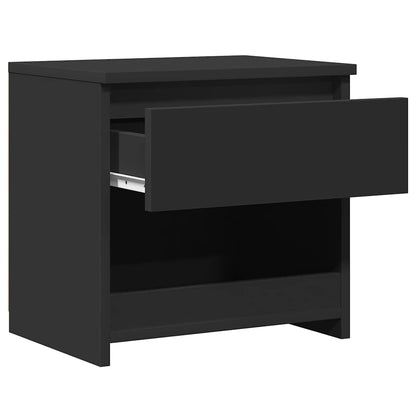 Mesas de cabeceira 2 pcs 40x30x39 cm contraplacado preto