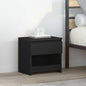 Mesas de cabeceira 2 pcs 40x30x39 cm contraplacado preto