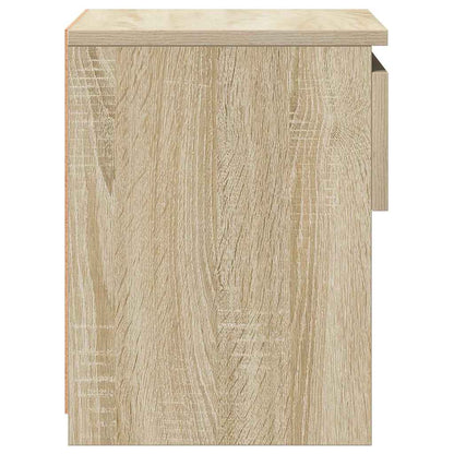 Mesas de cabeceira 2 pcs 40x30x39 cm contraplacado carv. sonoma