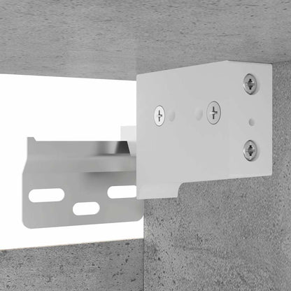 Móvel de TV de parede cinzento cimento, 2 pcs