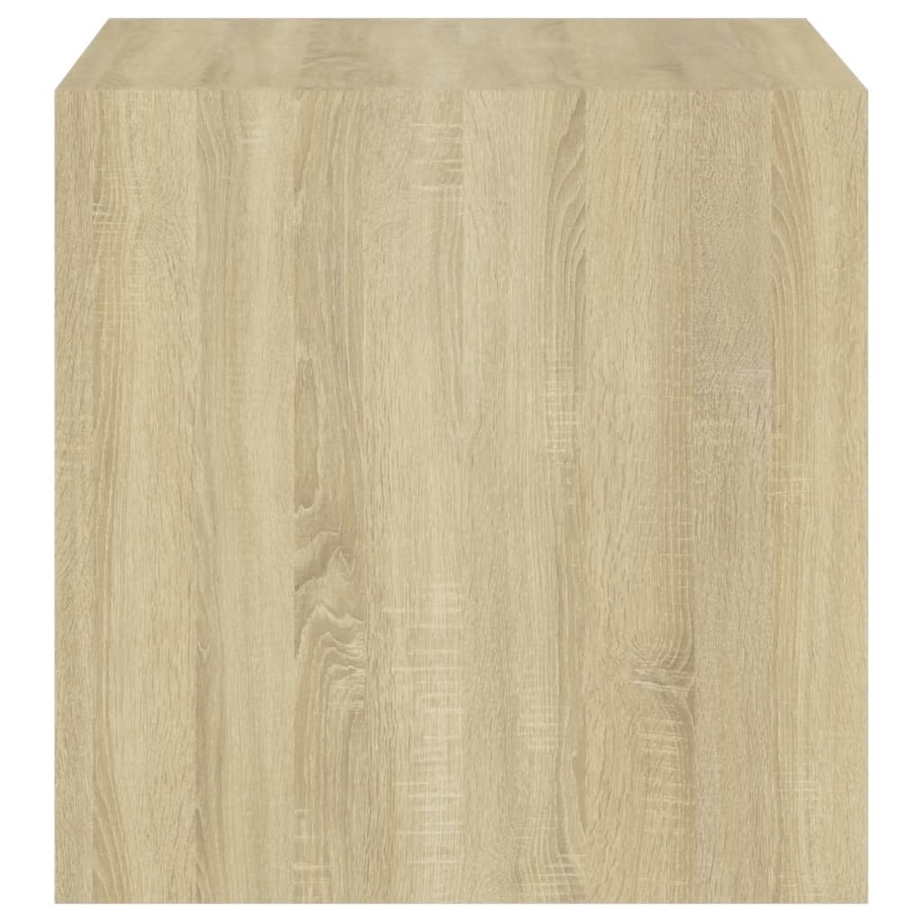 Armários parede 4pcs derivados madeira branco e carvalho sonoma