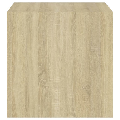 Armários parede 4pcs derivados madeira branco e carvalho sonoma