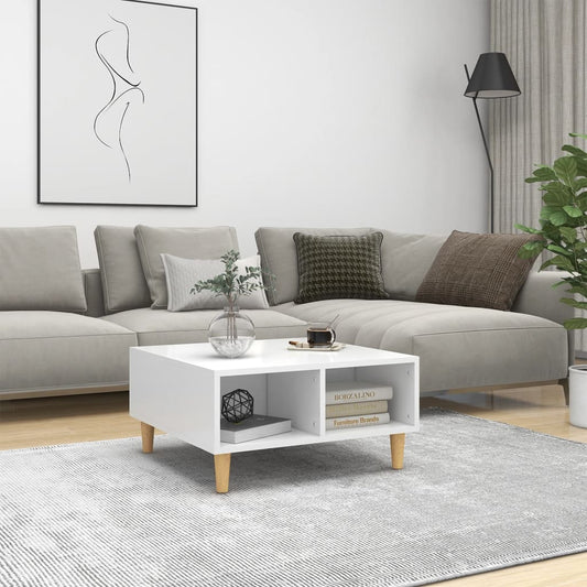 Mesa de centro 60x60x30 cm contraplacado branco
