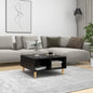 Mesa de centro 60x60x30 cm contraplacado preto