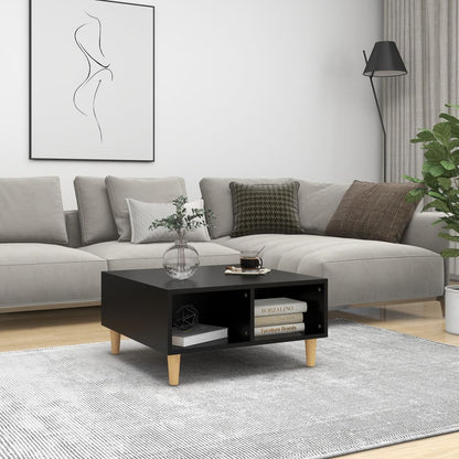 Mesa de centro 60x60x30 cm contraplacado preto