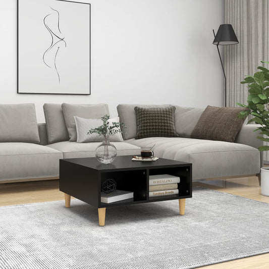 Mesa de centro 60x60x30 cm contraplacado preto