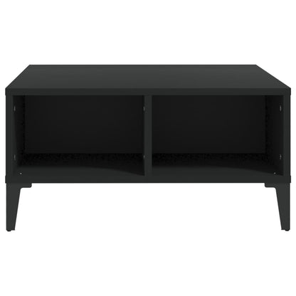 Mesa de centro 60x60x30 cm contraplacado preto