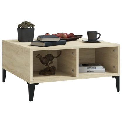 Mesa de centro 60x60x30 cm derivados de madeira carvalho sonoma