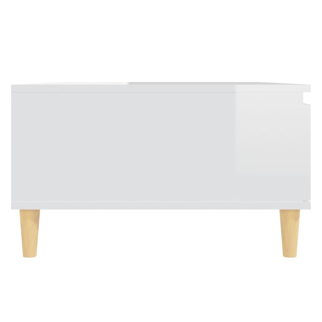 Mesa de centro 90x60x35cm derivados de madeira branco brilhante
