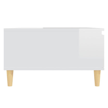 Mesa de centro 90x60x35cm derivados de madeira branco brilhante
