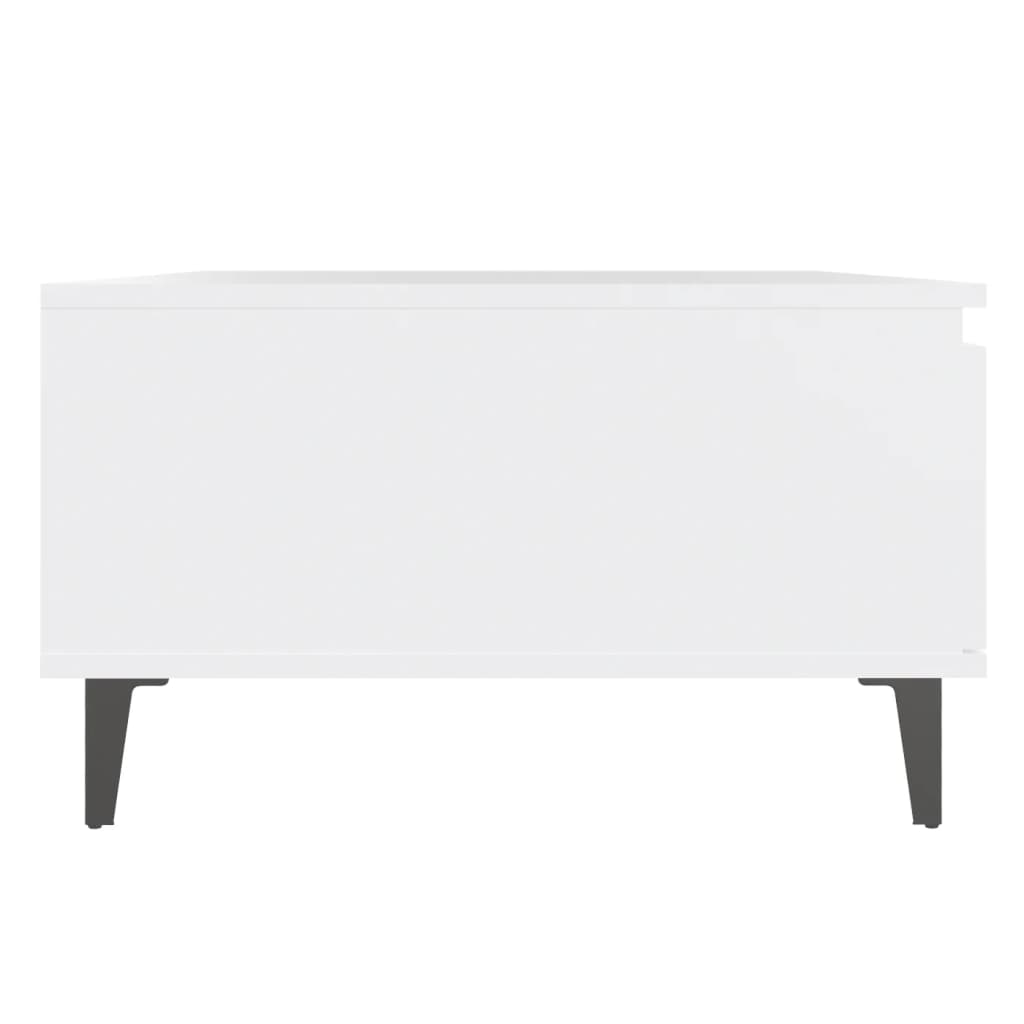 Mesa de centro 90x60x35 cm contraplacado branco