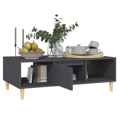 Mesa de centro 103,5x60x35 cm derivados de madeira cinza