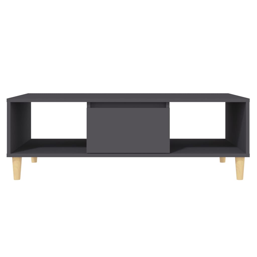 Mesa de centro 103,5x60x35 cm derivados de madeira cinza