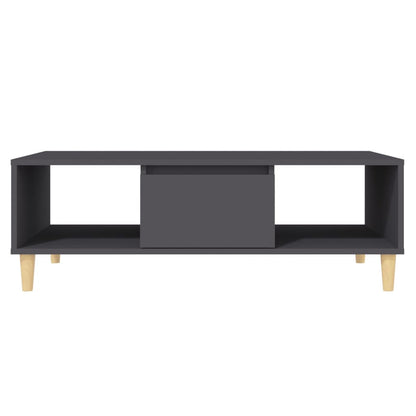Mesa de centro 103,5x60x35 cm derivados de madeira cinza