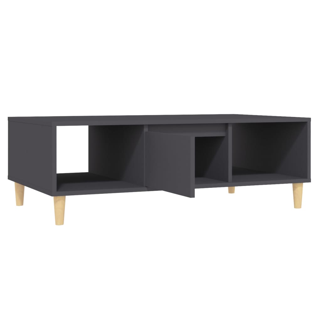 Mesa de centro 103,5x60x35 cm derivados de madeira cinza