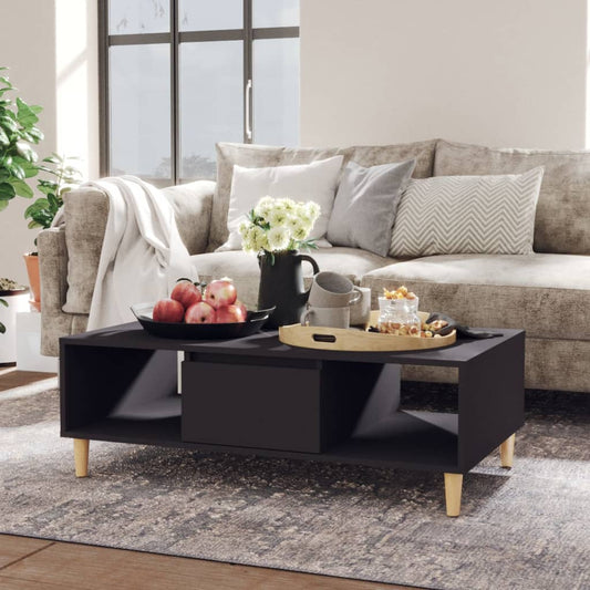 Mesa de centro 103,5x60x35 cm derivados de madeira cinza