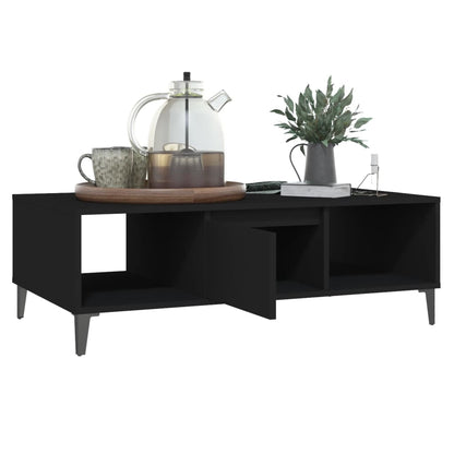 Mesa de centro 103,5x60x35 cm derivados de madeira preto