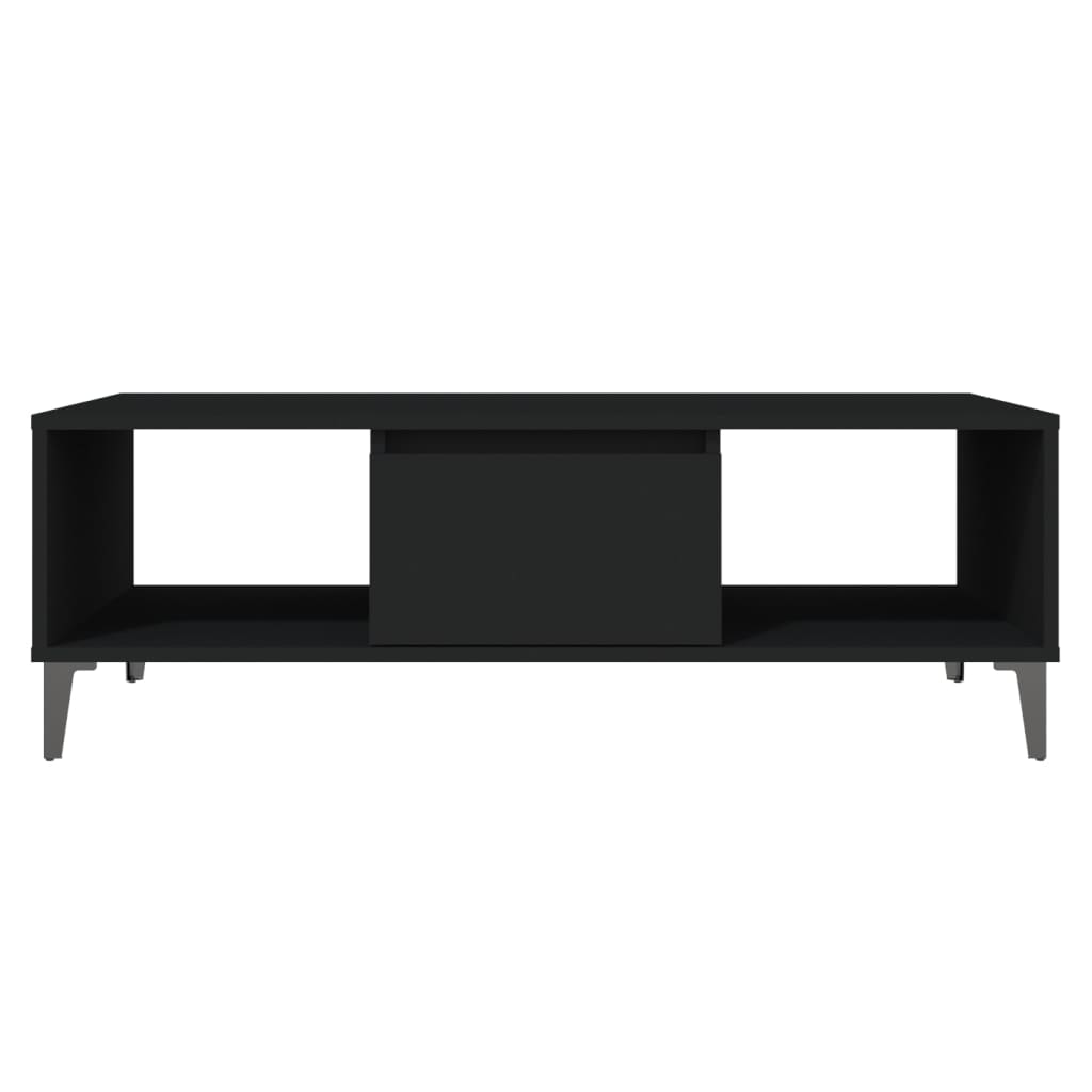 Mesa de centro 103,5x60x35 cm derivados de madeira preto