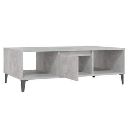 Mesa de centro derivados de madeira cinzento cimento