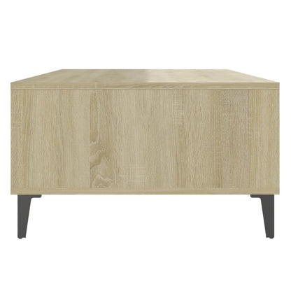 Mesa de centro derivados de madeira branco/carvalho sonoma