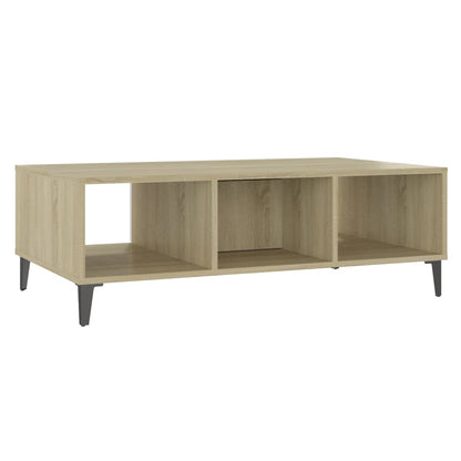 Mesa de centro derivados de madeira branco/carvalho sonoma