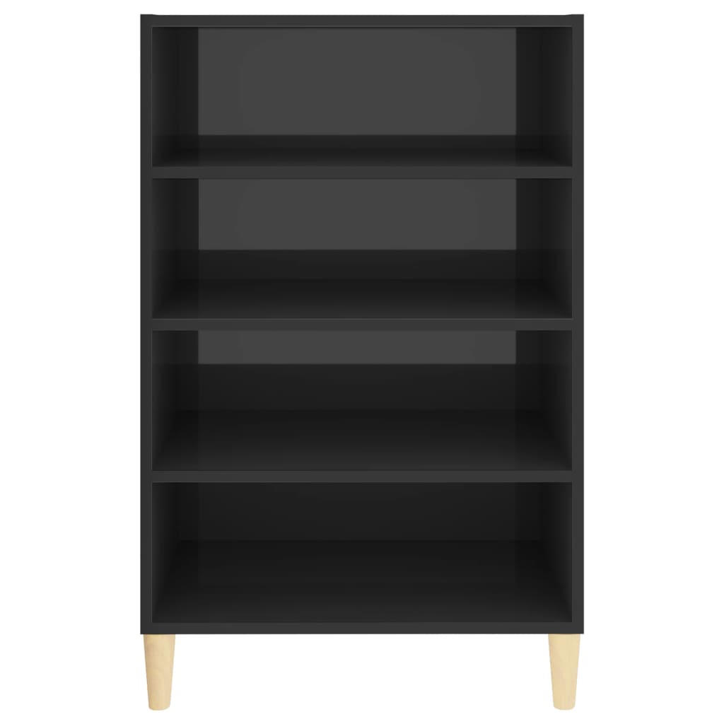 Aparador 57x35x90 cm derivados de madeira cinza brilhante