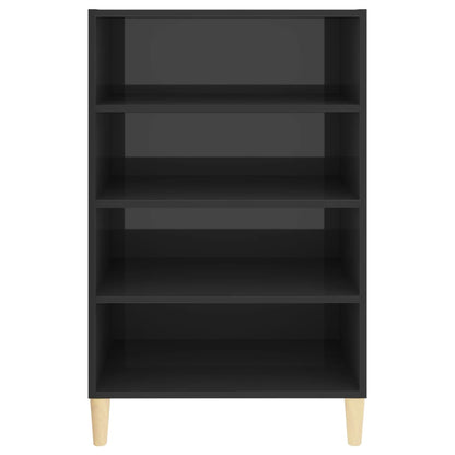 Aparador 57x35x90 cm derivados de madeira cinza brilhante