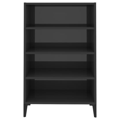 Aparador 57x35x90 cm derivados de madeira cinza brilhante