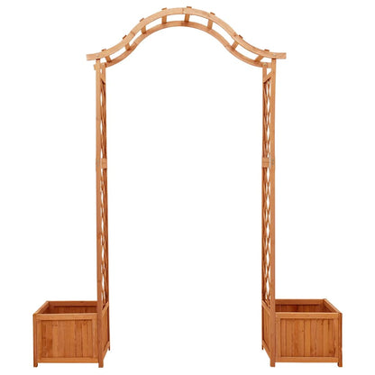 Pérgola de jardim com vasos madeira de abeto maciça