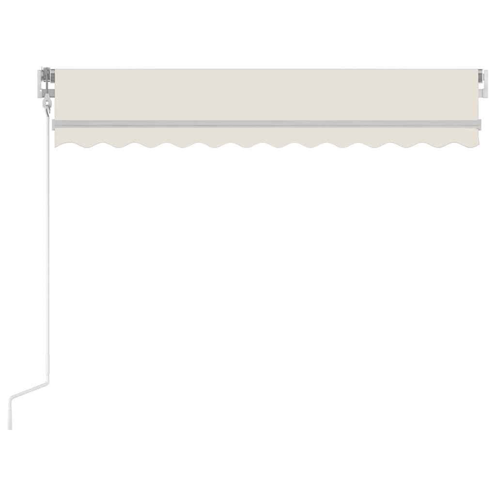 Toldo retrátil automático 300x250 cm cor creme