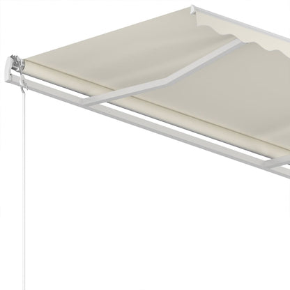 Toldo retrátil manual 350x250 cm cor creme