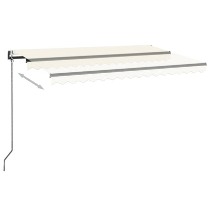 Toldo retrátil automático 400x350 cm creme