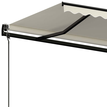 Toldo retrátil automático 400x350 cm creme
