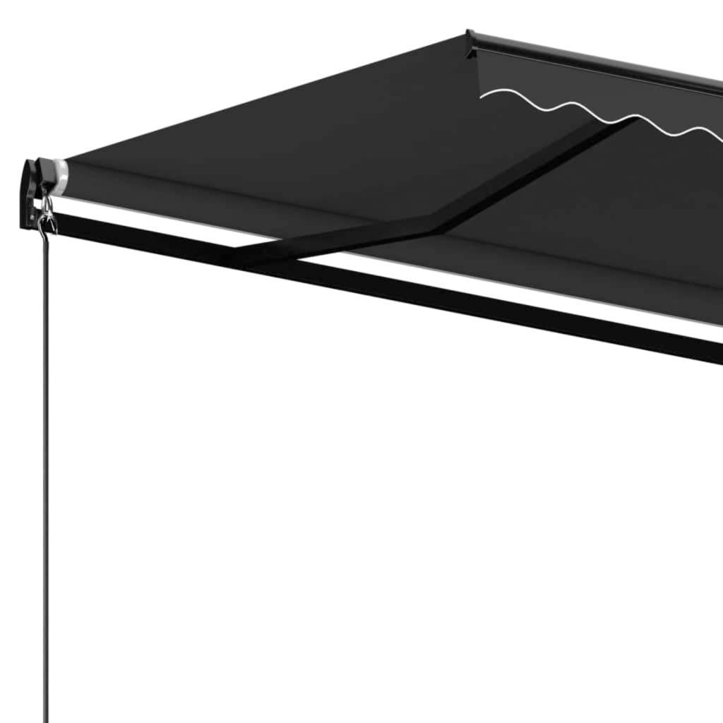 Toldo retrátil manual 450x350 cm antracite