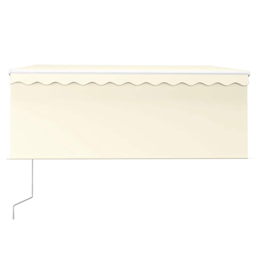 Toldo retrátil automático com estore 3x2,5 m cor creme