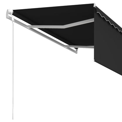 Toldo retrátil automático com estore 3x2,5 m antracite