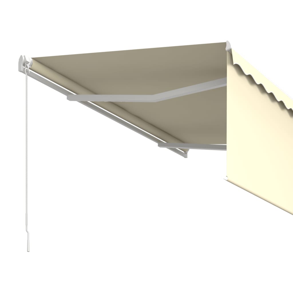 Toldo retrátil manual com estore 3,5x2,5 m cor creme