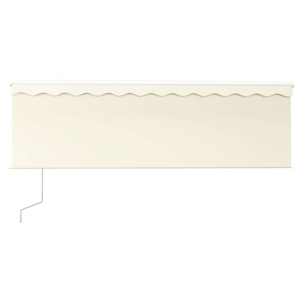 Toldo retrátil automático com estore 4x3 m cor creme