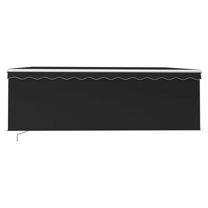 Toldo retrátil manual com estore 4,5x3 m antracite