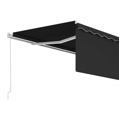 Toldo retrátil manual com estore 4,5x3 m antracite