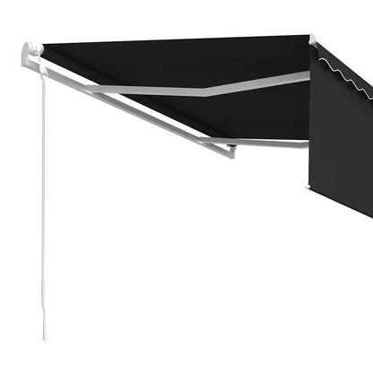 Toldo retrátil automático com estore 4,5x3 m antracite