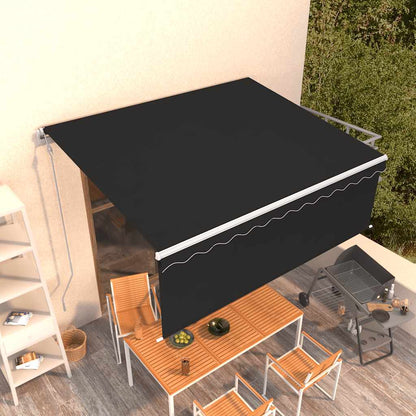 Toldo retrátil automático com estore 4,5x3 m antracite