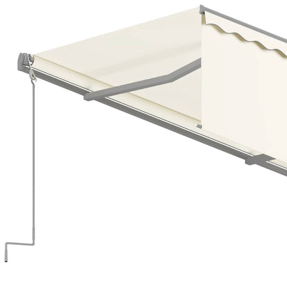 Toldo retrátil automático com estore 3x2,5 m cor creme