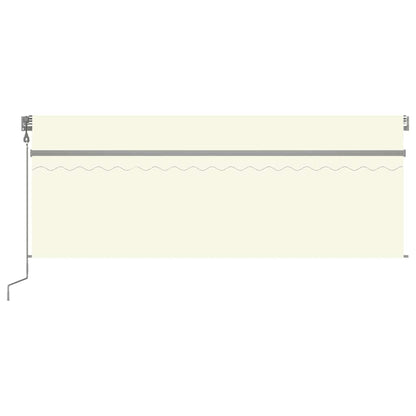 Toldo retrátil automático com estore 4x3 m cor creme