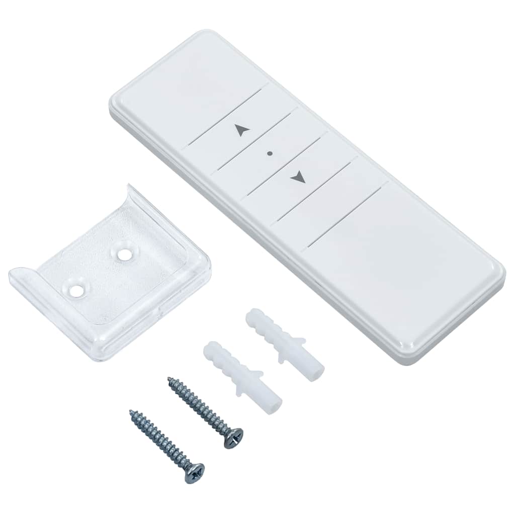 Toldo automático c/ estore/LED/sensor de vento 4x3m azul/branco