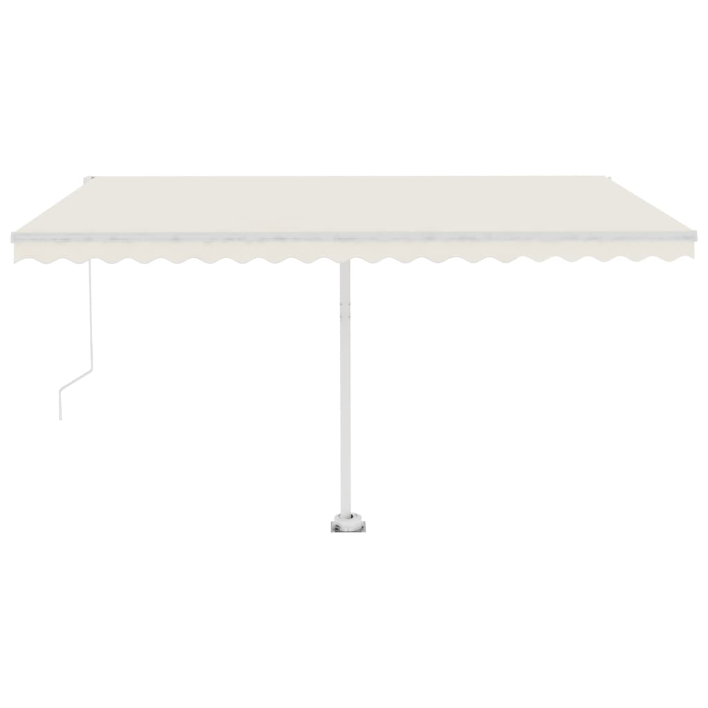 Toldo retrátil manual independente 400x300 cm cor creme