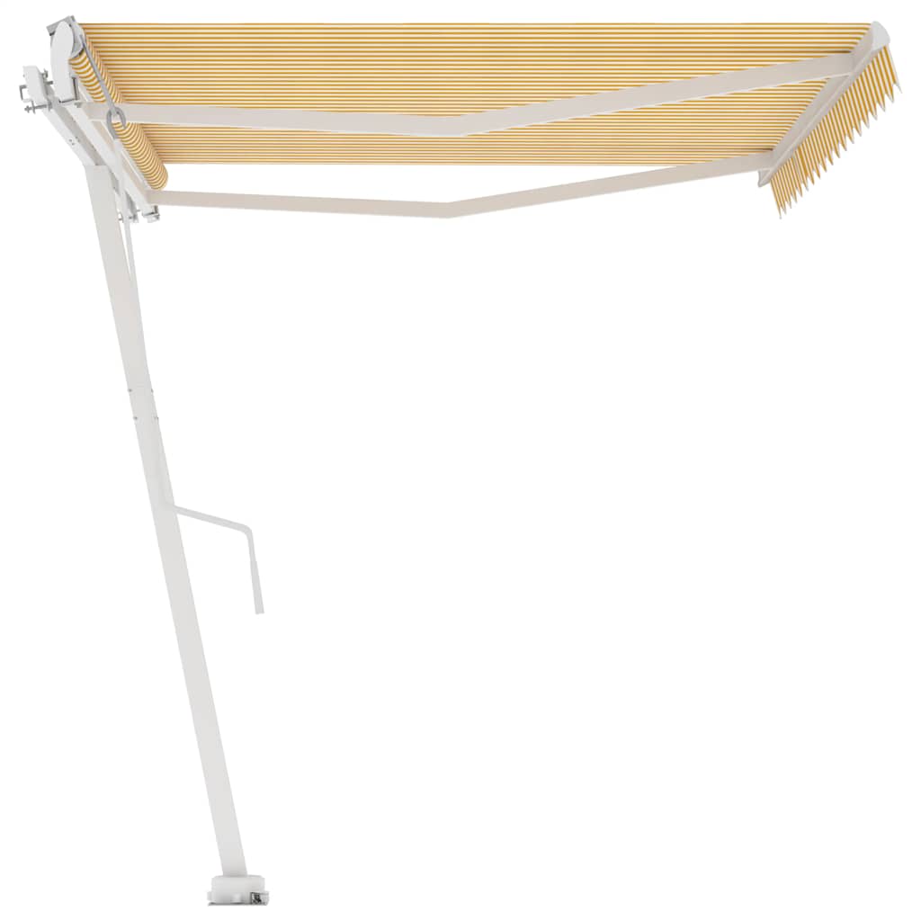 Toldo automático independente 400x300 cm amarelo e branco
