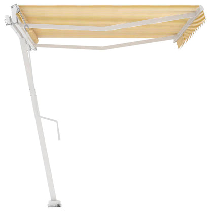 Toldo automático independente 400x300 cm amarelo e branco
