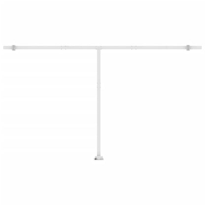 Toldo automático LED e sensor de vento 500x300 cm azul e branco